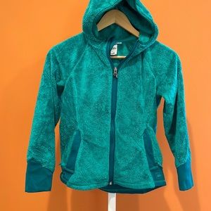REI zip-up hoodie emerald green girls 10